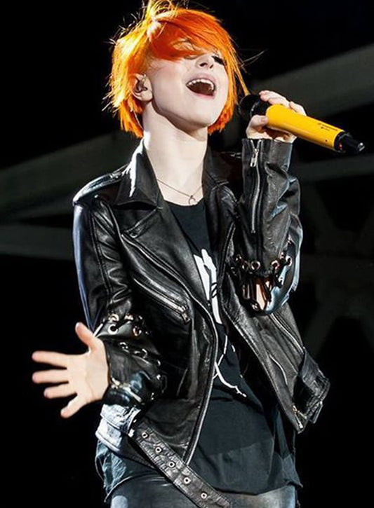 Harpoon Hayley Williams Inspired Black Leather Jacket