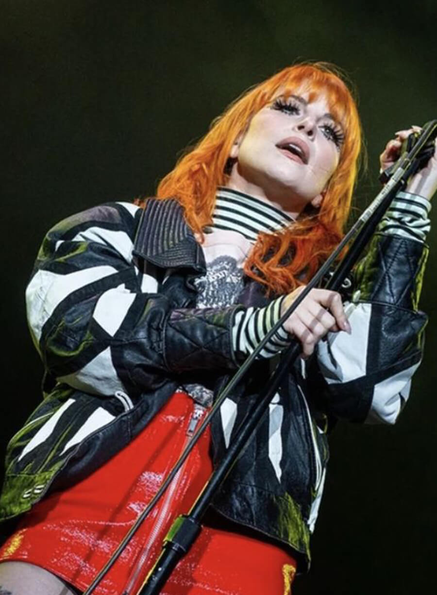 Harpoon Hayley Williams & Inspired Black & White Leather Jacket