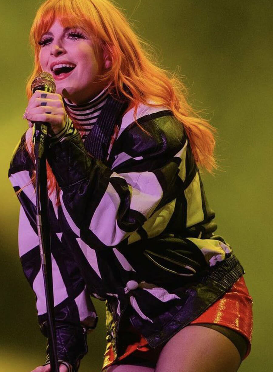 Harpoon Hayley Williams & Inspired Black & White Leather Jacket