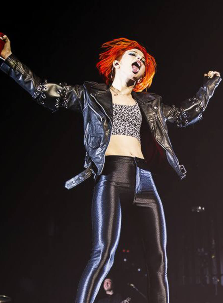 Harpoon Hayley Williams Grow Up Inspired Black Leather Jacket