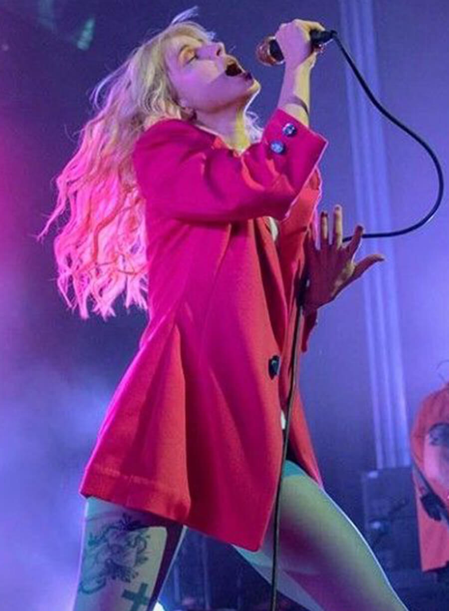 Harpoon Hayley Williams Pink Velvet Inspired Pink Coat