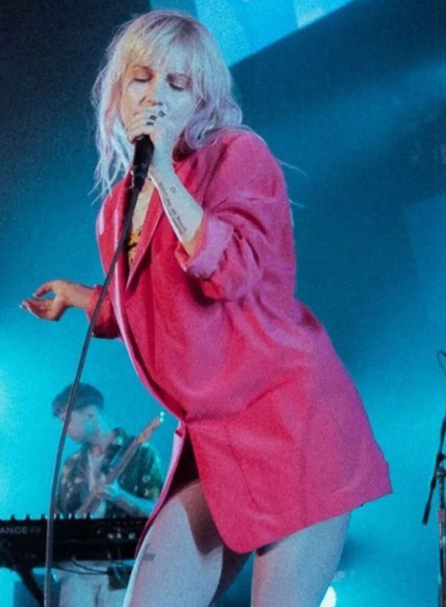 Harpoon Hayley Williams Pink Velvet Inspired Pink Coat