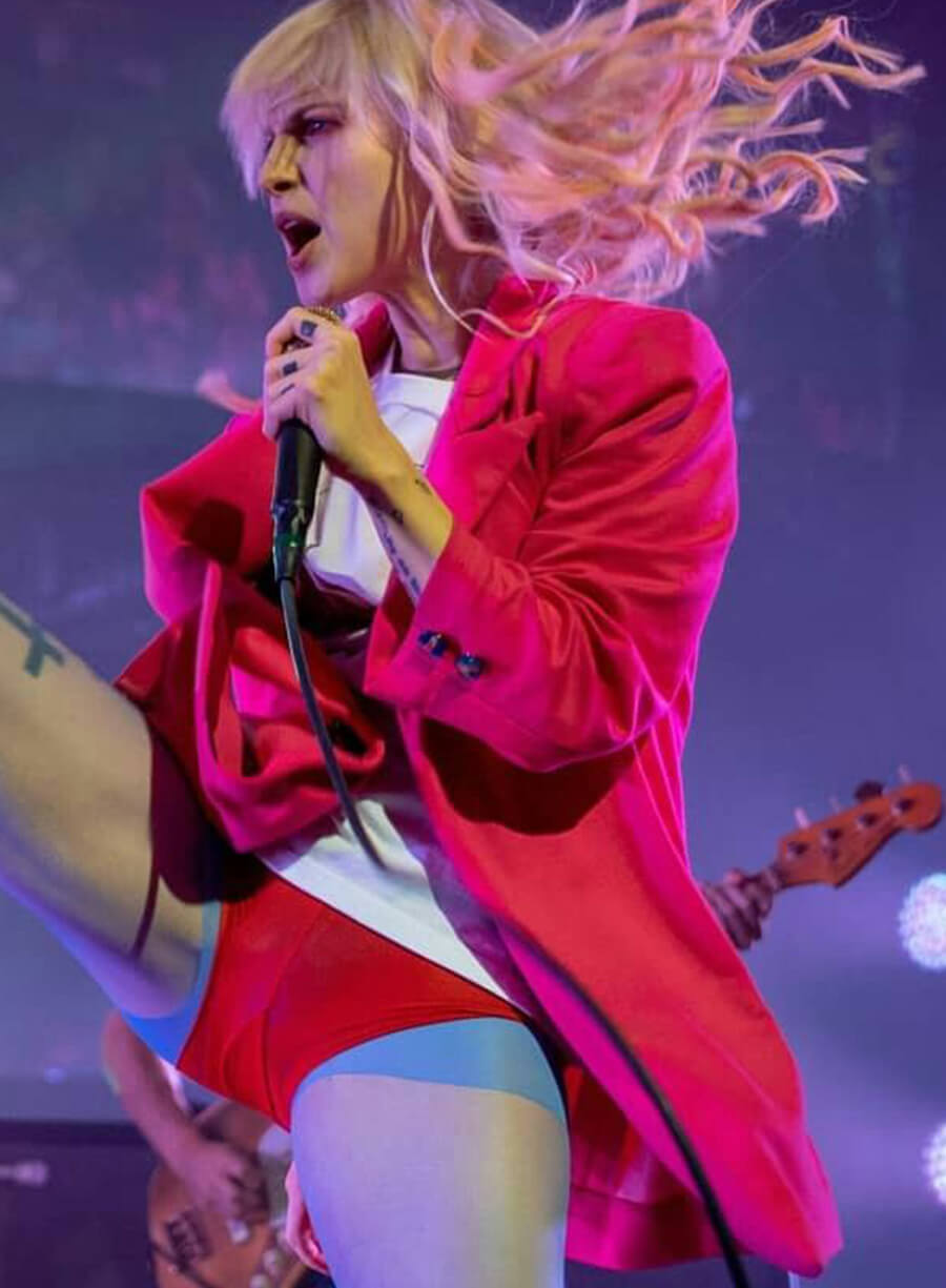 Harpoon Hayley Williams Pink Velvet Inspired Pink Coat