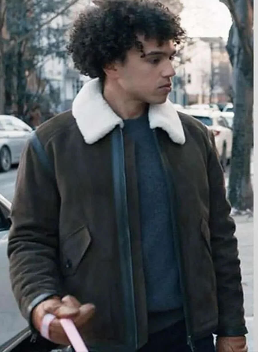Harpoon Angus Doyle Inspired Brown Leather Jacket - Elsbeth S02 Style
