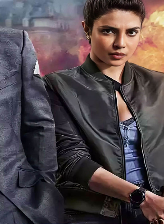 Harpoon Noel Bisset Inspired Black Bomber Jacket - Heads of State 2025 Style