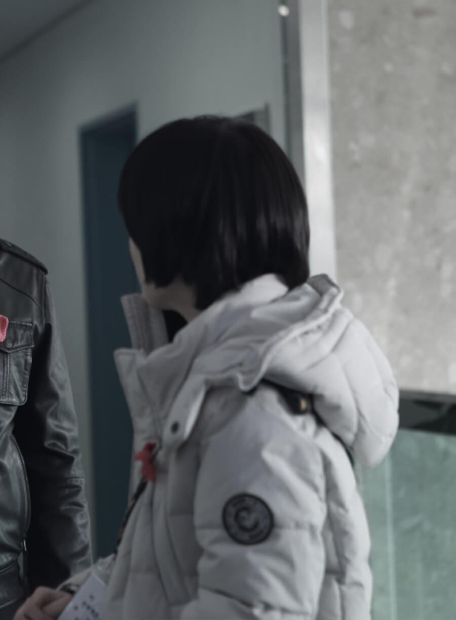 Harpoon Gi-beom Inspired White Hooded Jacket - Missing You Style