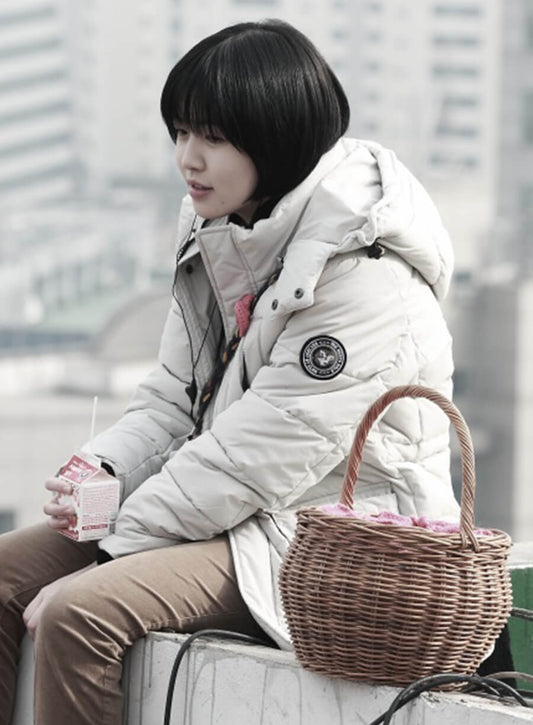 Harpoon Gi-beom Inspired White Hooded Jacket - Missing You Style