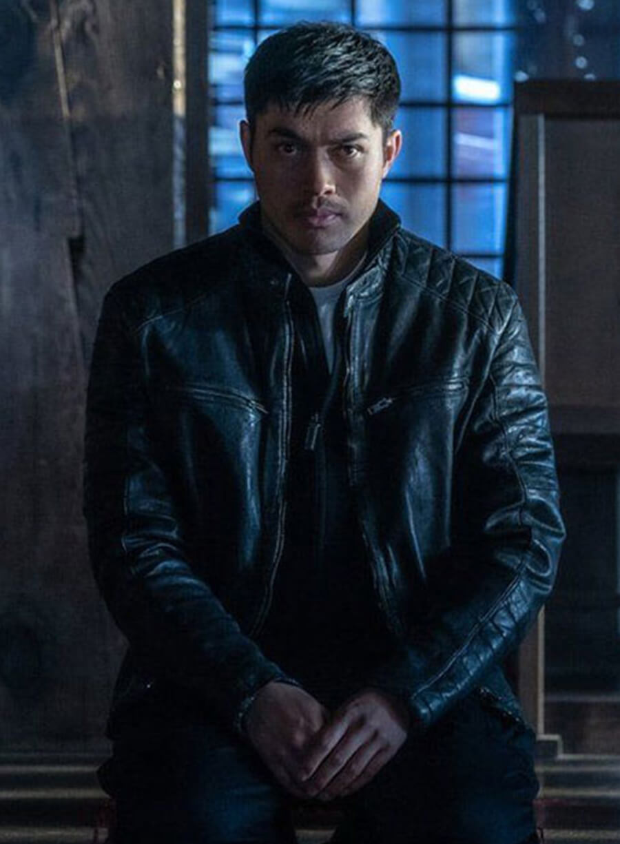 Harpoon Snake Eyes Inspired Black Leather Jacket - Snakes Eyes Style