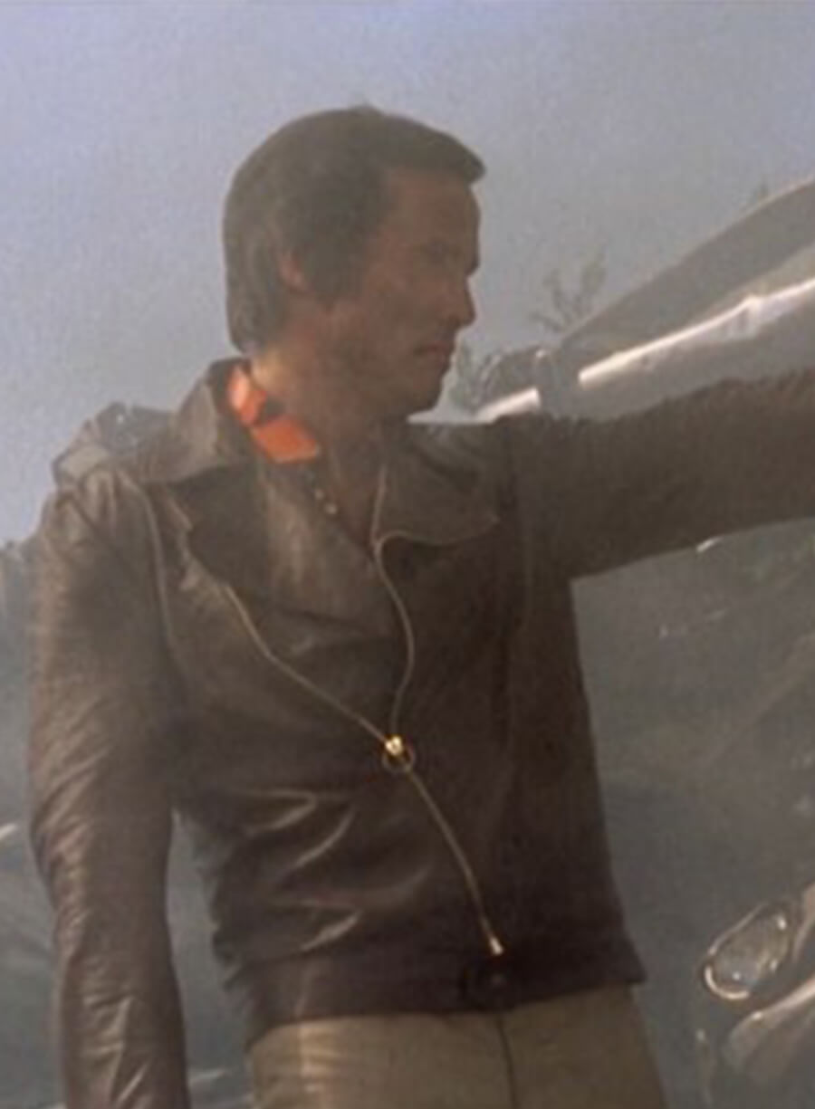 Harpoon David Cantania Inspired Brown Leather Jacket - The Italian Connection Style