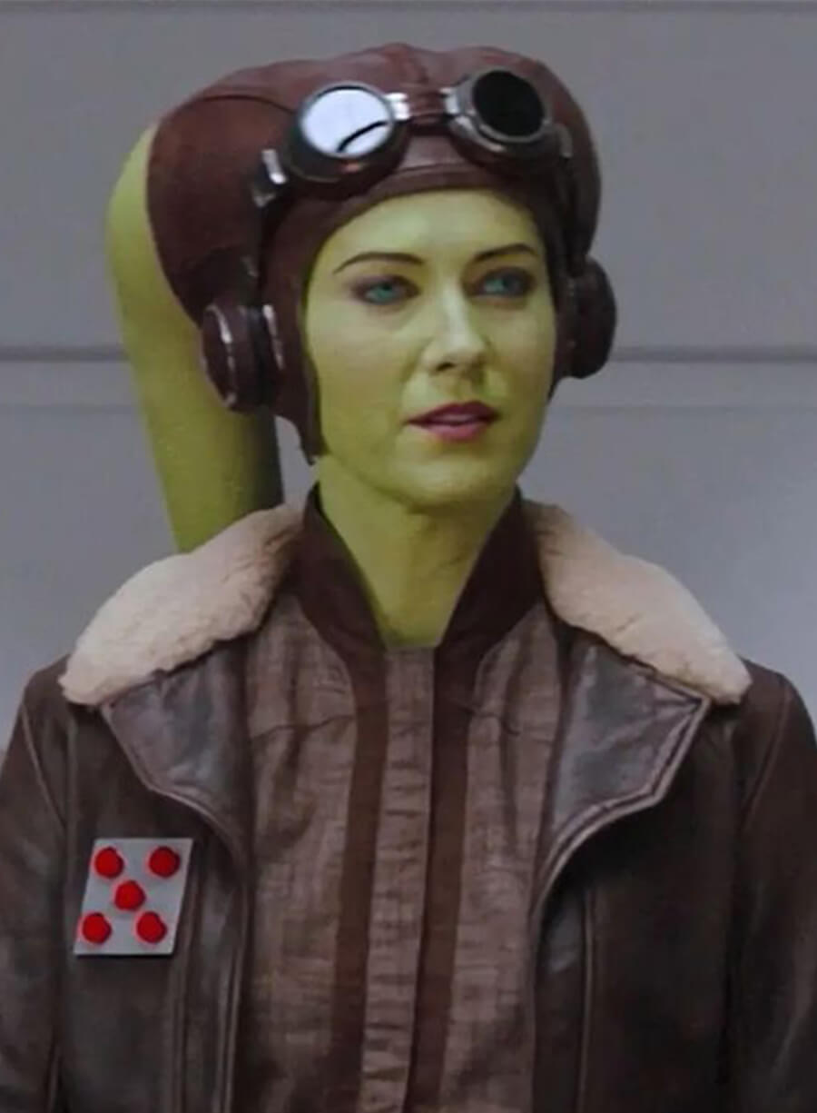Harpoon Hera Syndulla Inspired Brown Lambskin Leather Leather Jacket - Ahsoka Style