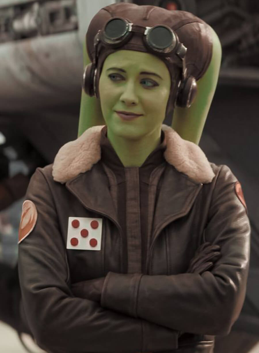 Harpoon Hera Syndulla Inspired Brown Lambskin Leather Leather Jacket - Ahsoka Style