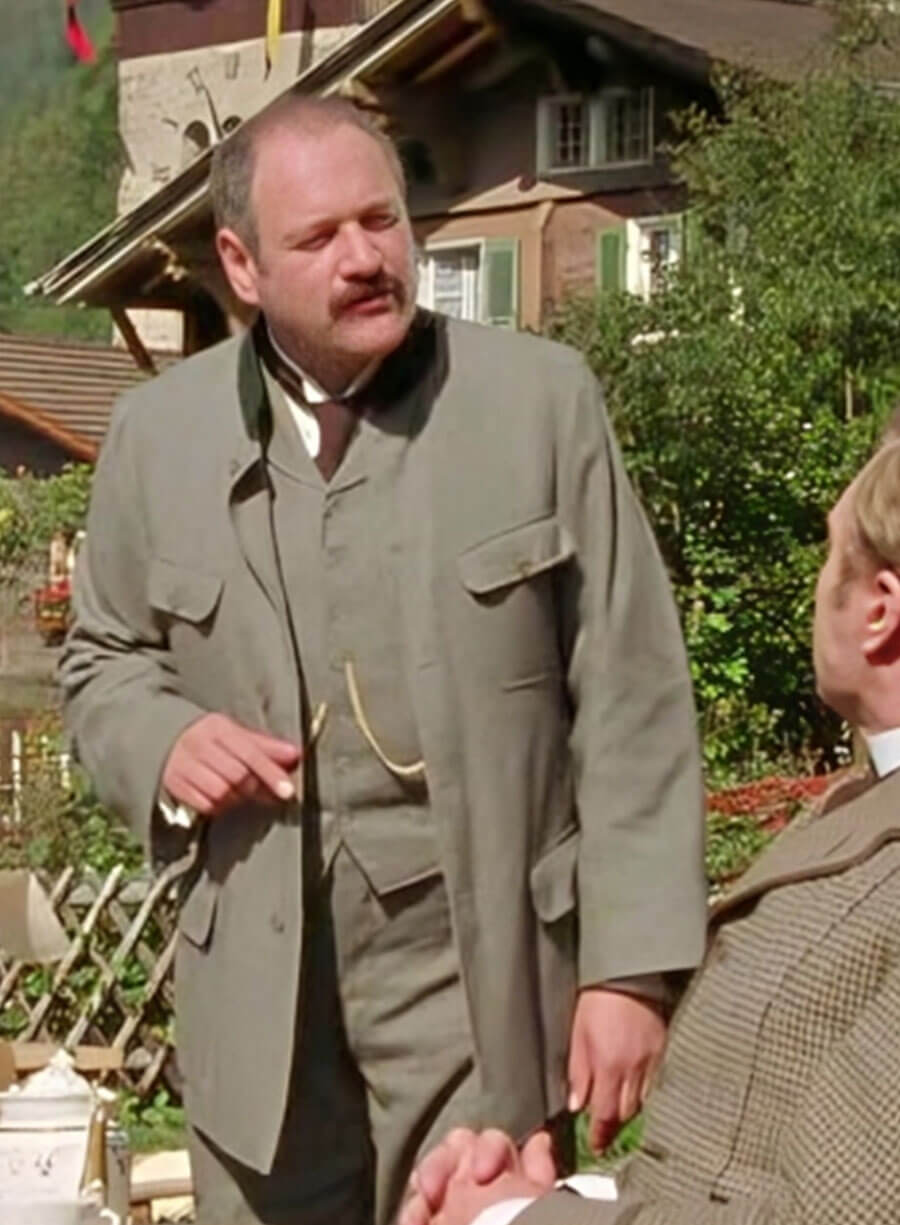Harpoon Paul Humpoletz Inspired Black Wool Coat - The Adventures of Sherlock Holmes Style