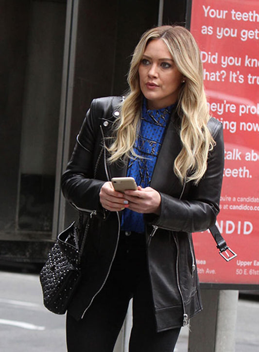 Harpoon Kelsey Petters Inspired Black Real Leather Leather Jacket - Younger Tv Series Style
