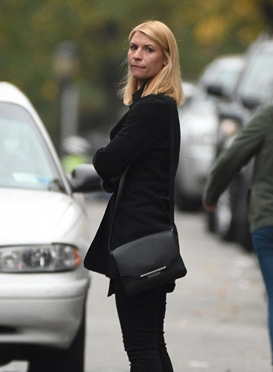 Harpoon Carrie Mathison Inspired Black Coat - Homeland S08 Style