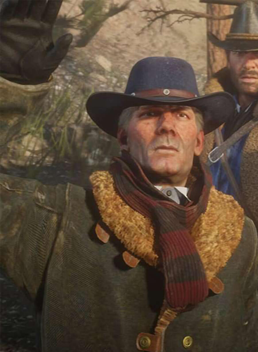 Harpoon Hosea Matthews Inspired Green Coat - Red Dead Redemption Style