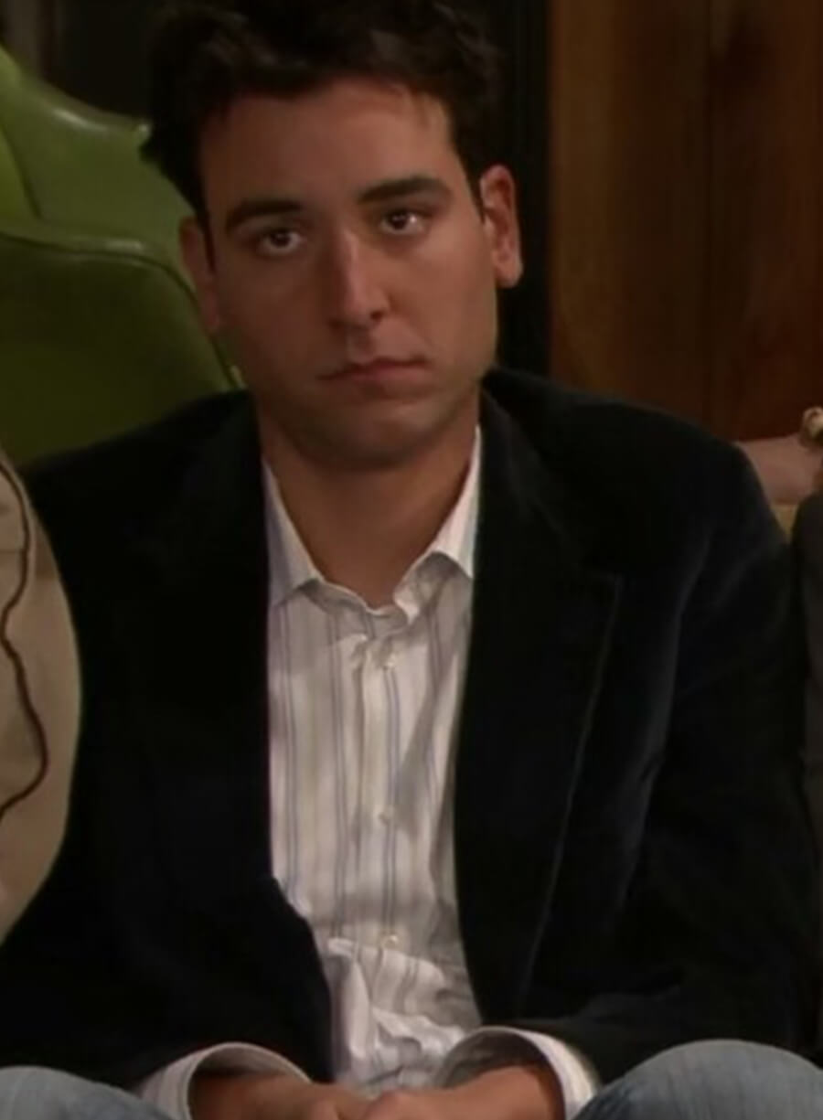 Harpoon Ted Mosby Inspired Black Leather Jacket - How I met Your Mother Style