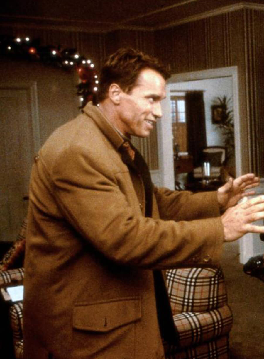 Harpoon Howard Langston Inspired Brown Coat - Jingle All the Way Style