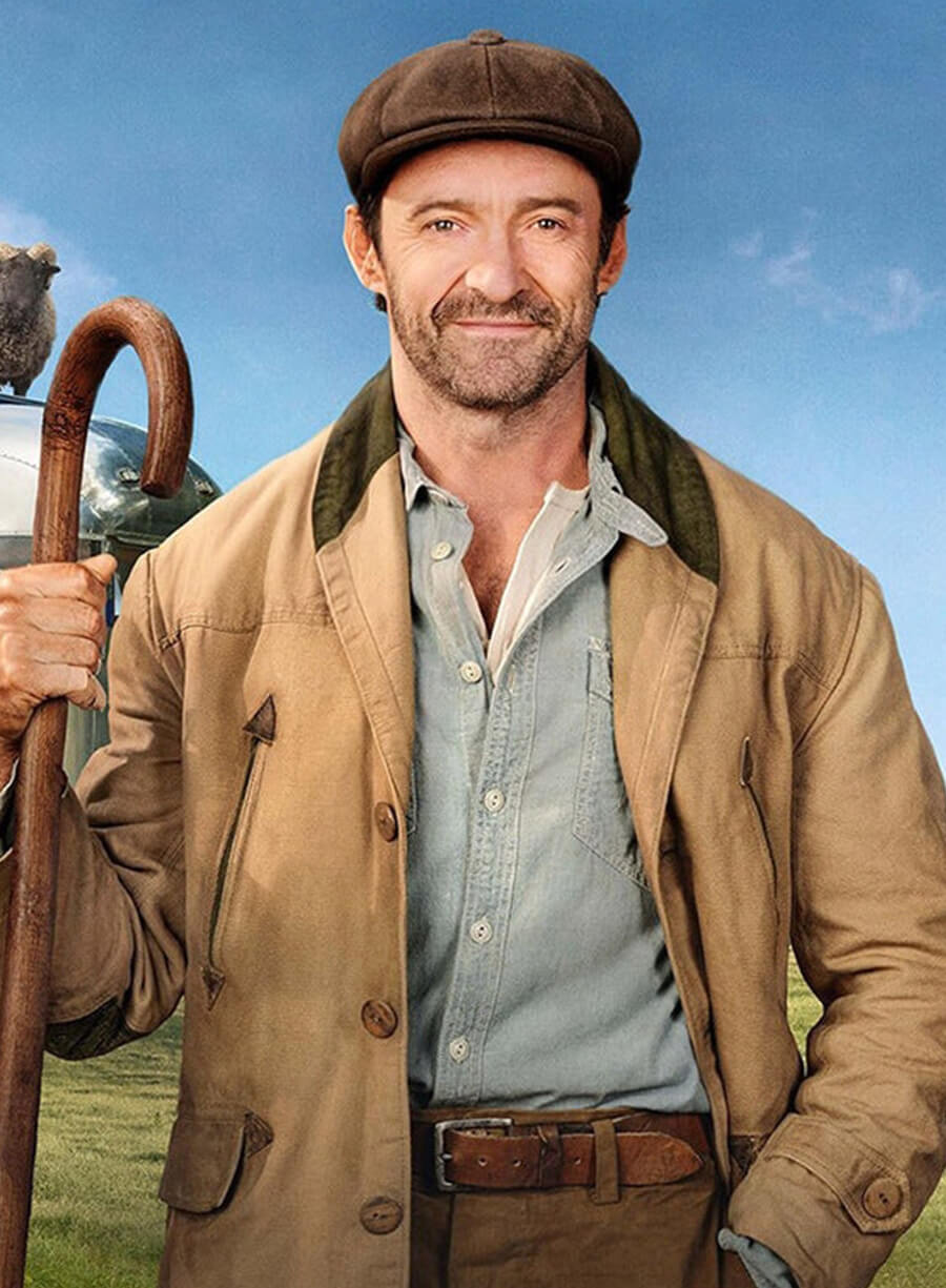 Hugh Jackman The Sheep Detectives 2026 Cotton Coat