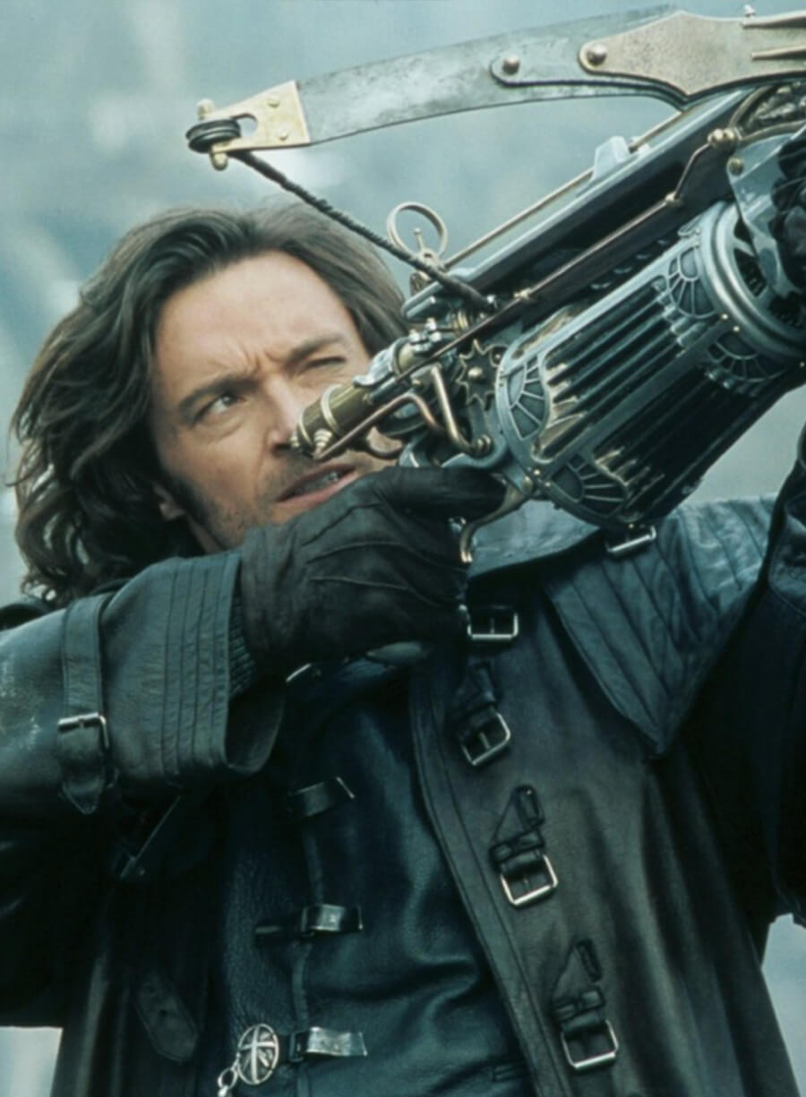 Harpoon Gabriel Van Helsing Inspired Black Real Leather Coat