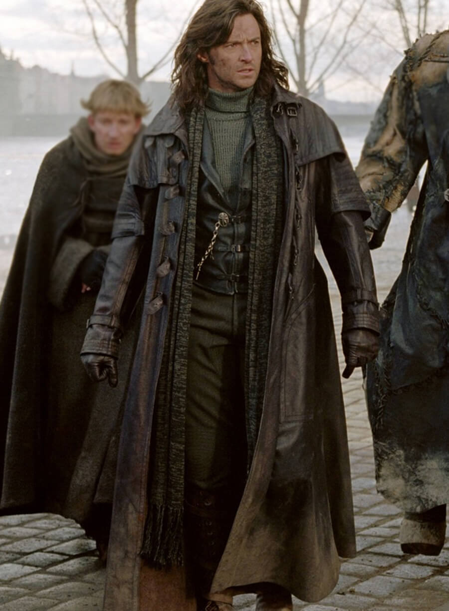 Harpoon Gabriel Van Helsing Inspired Black Real Leather Coat
