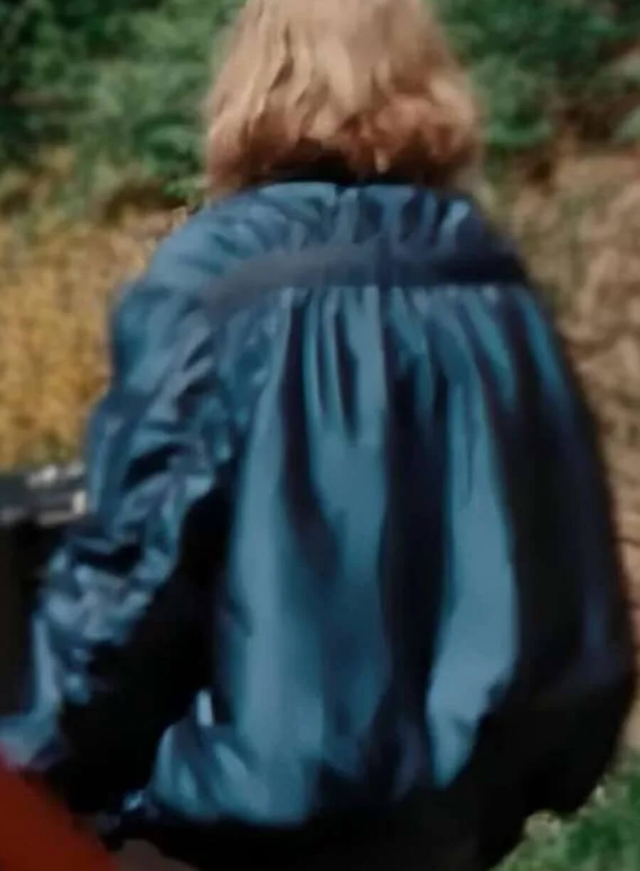 Harpoon Gretchen Inspired Blue Leather Jacket - Cuckoo 2024 Style