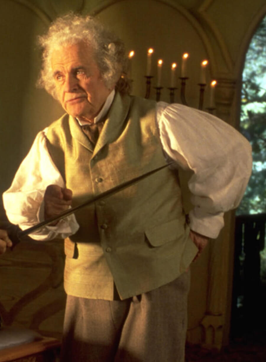 Harpoon Bilbo Inspired Beige Leather Jacket - The Lord of the Rings: The Fellowship of the Ring Style