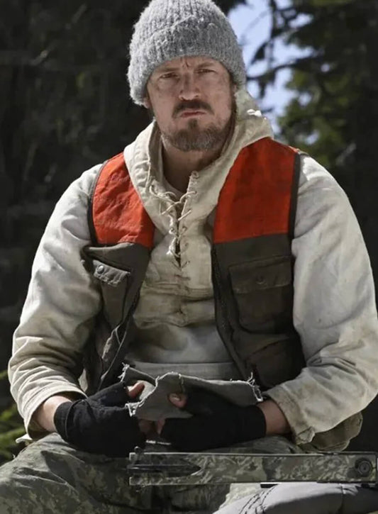 Harpoon Harlan Inspired Orange & Grey Cotton Jacket - Icefall 2025 Style