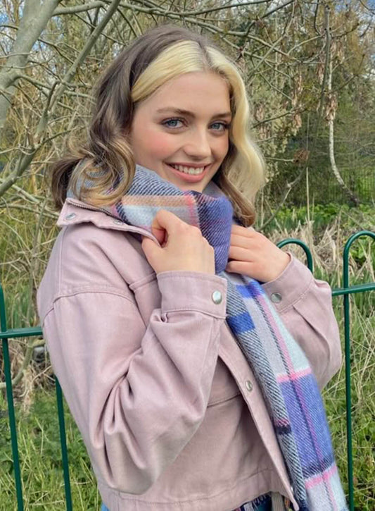 Harpoon Imogen Heaney Inspired Pink Cotton Fabric Cotton Jacket - Heartstopper Style