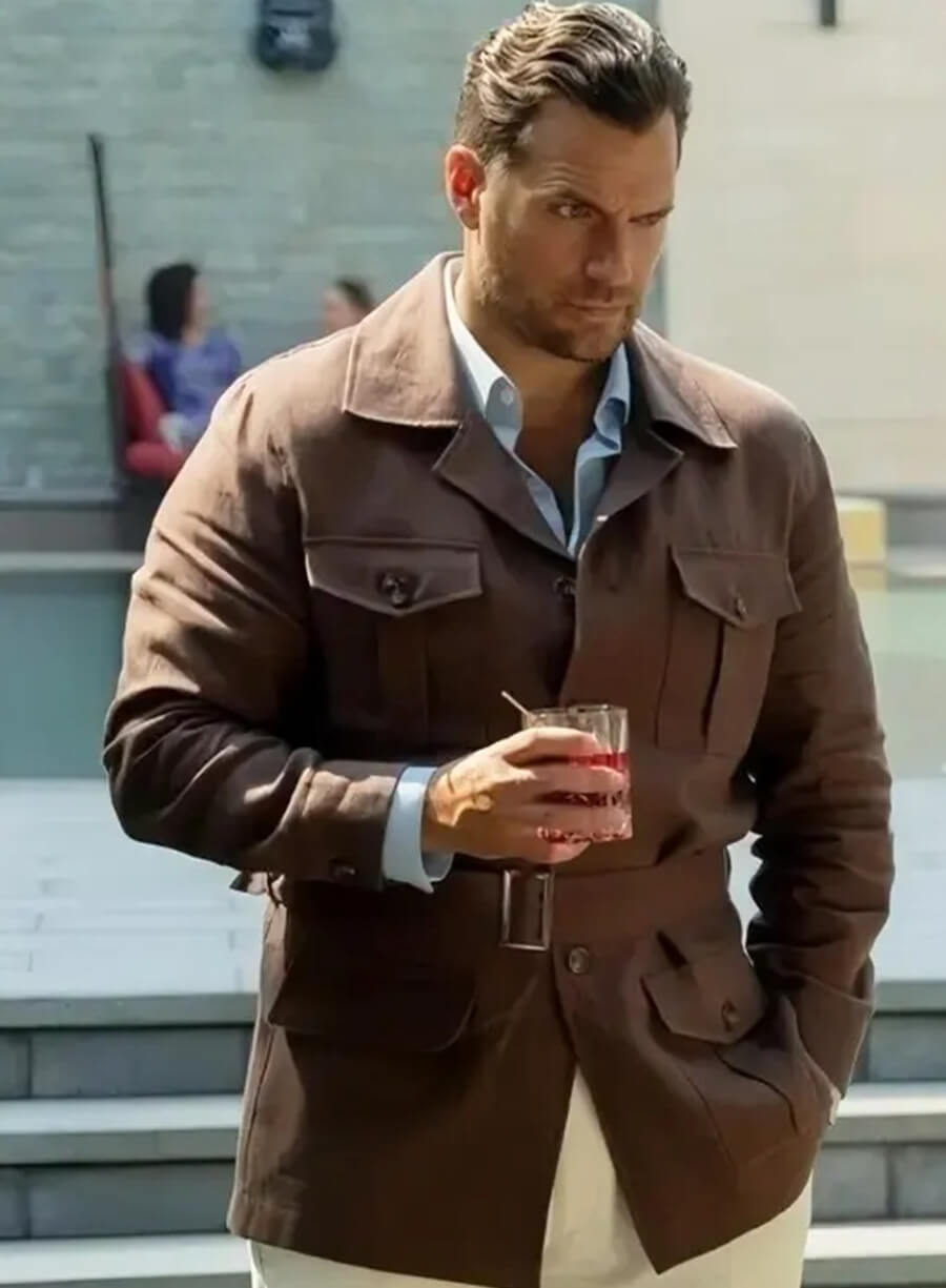 In the Grey 2026 Henry Cavill Brown Jacket