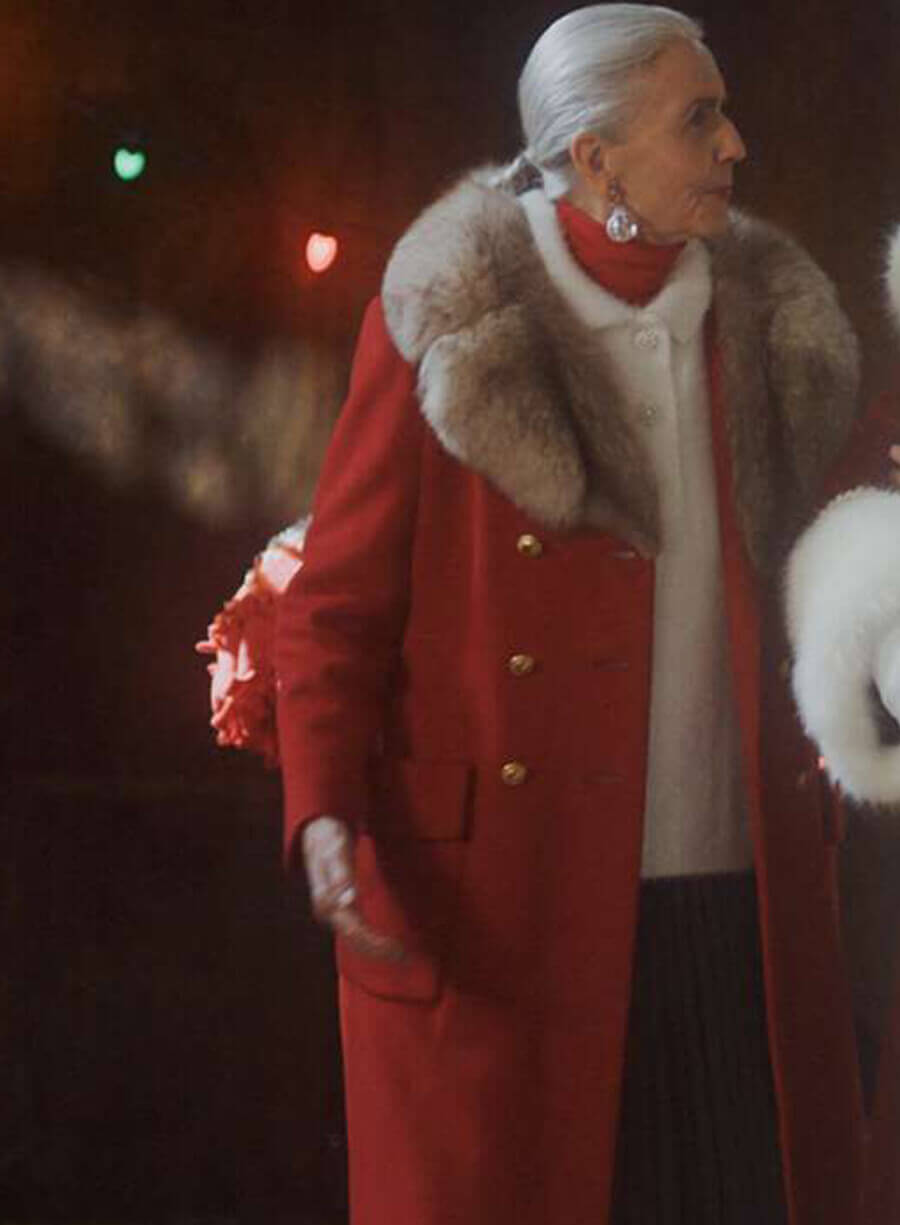 Harpoon Mrs. Claus Inspired Red Wool Fabric Coat - Keeping Up With The Clauses Style