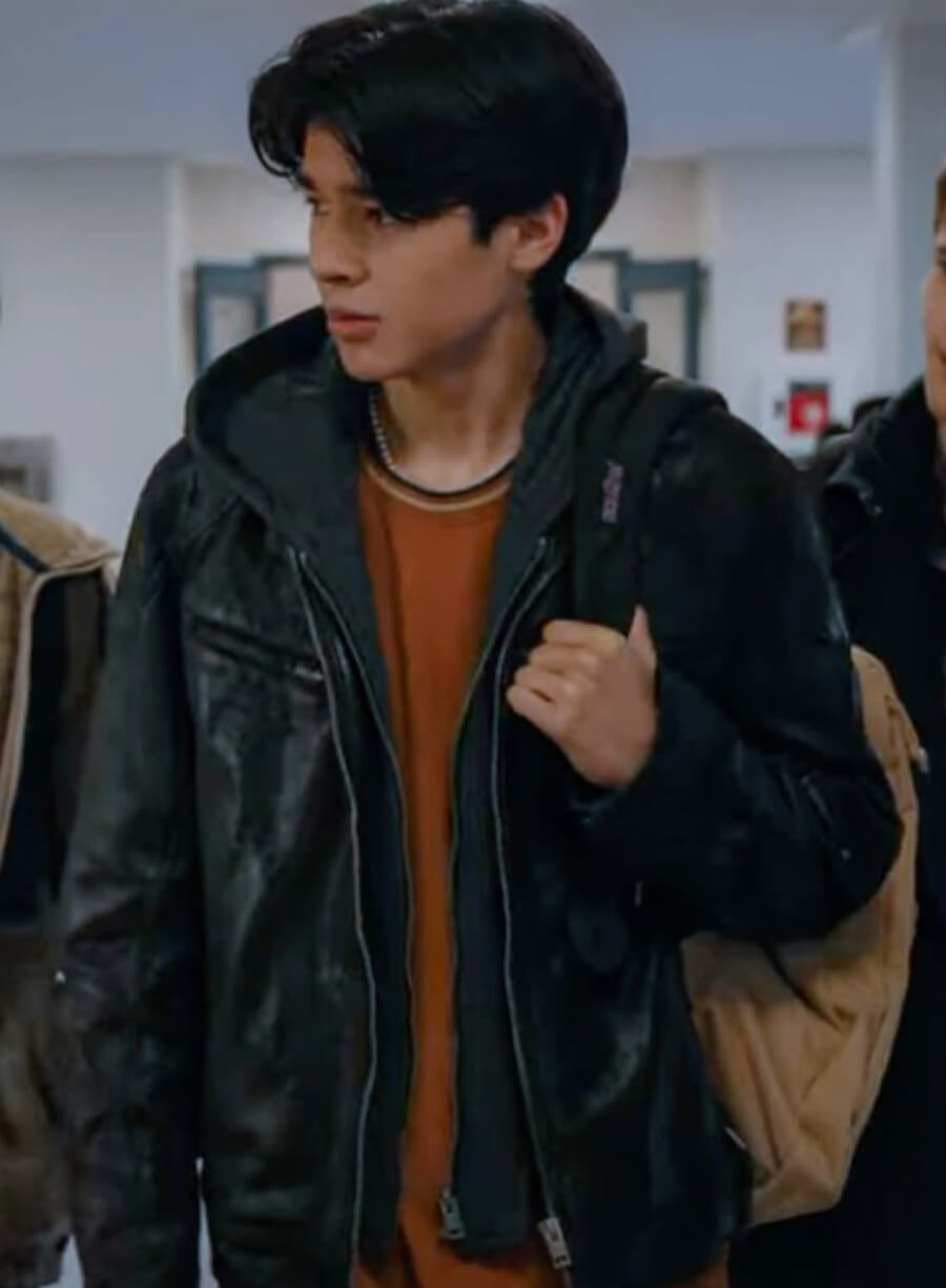 Harpoon Isaac Garcia Inspired Black Real Leather Leather Jacket - My Life with the Walter Boys Style