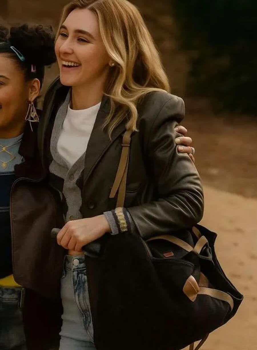 Harpoon Tatum Evans Inspired Brown Real Leather Coat - Scream 7 Style