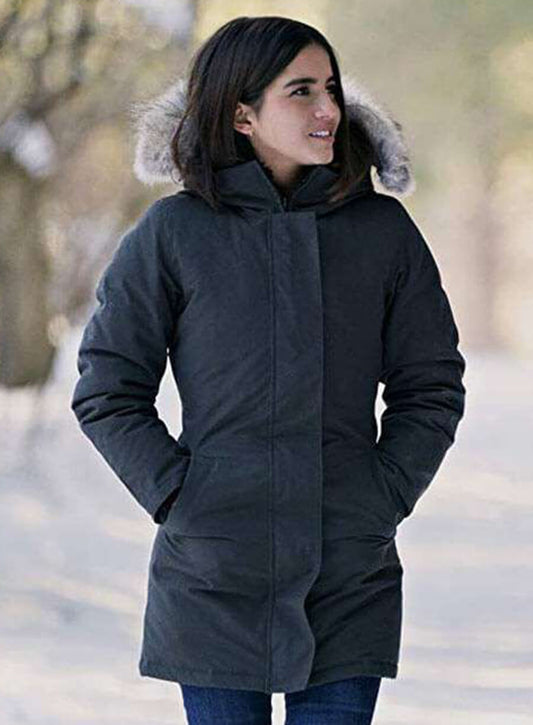 Harpoon Isabela Merced Inspired Grey Cotton Fabric Hooded Jacket - Murderbot 2025 Style