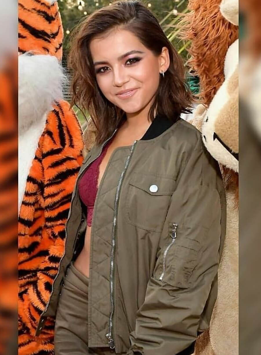 Harpoon Isabela Merced Olive Inspired Olive Green Satin Fabric Bomber Jacket