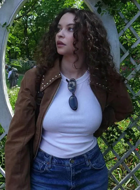 Harpoon Denise Inspired Brown Leather Jacket - The Summer I Turned Pretty Style