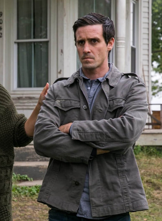 Harpoon Eddie Kaspbrak Inspired Green Cotton Jacket - It Chapter Two Style
