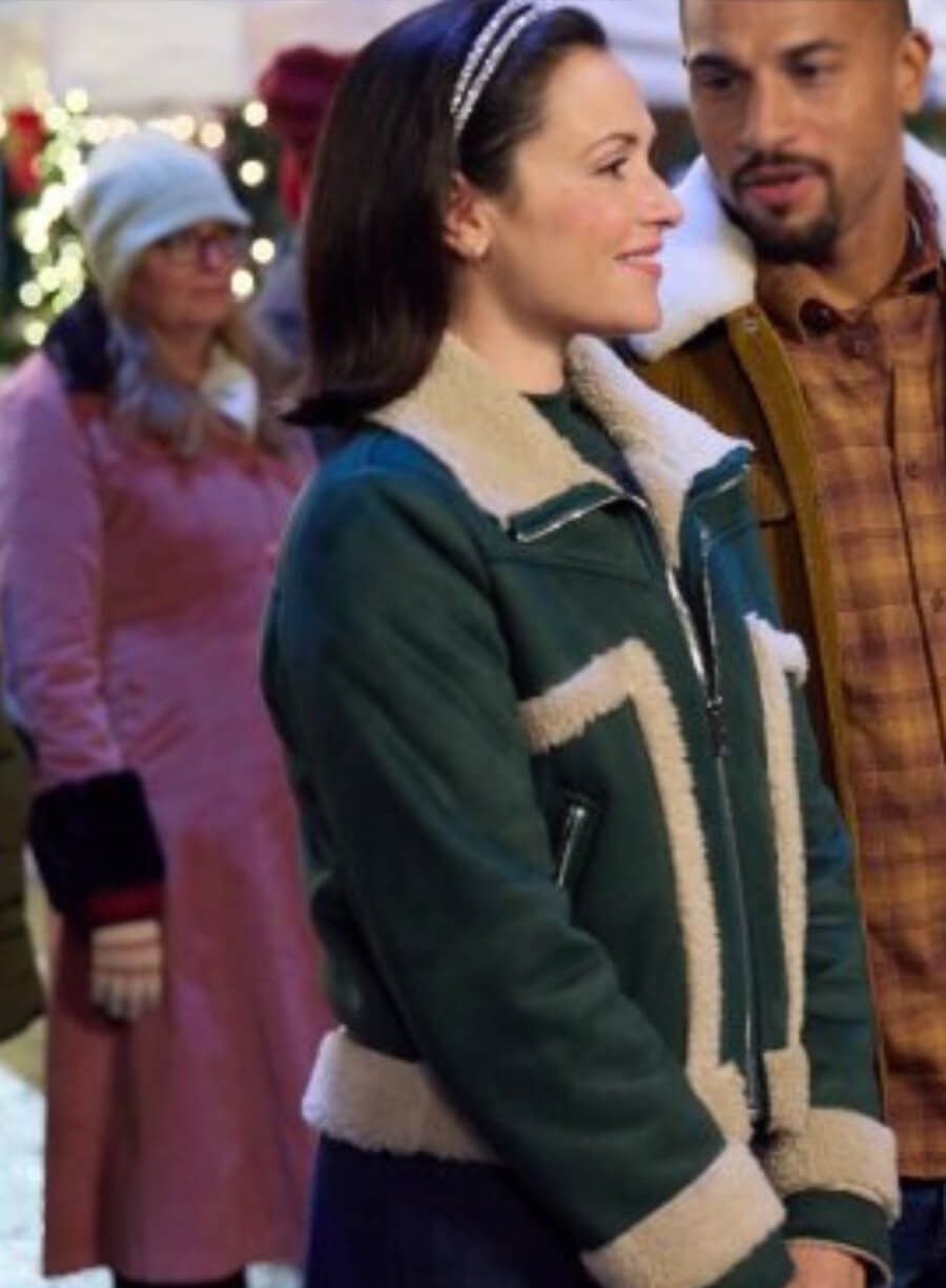Harpoon Michelle Inspired Green Leather Jacket - Trading Up Christmas 2024 Style