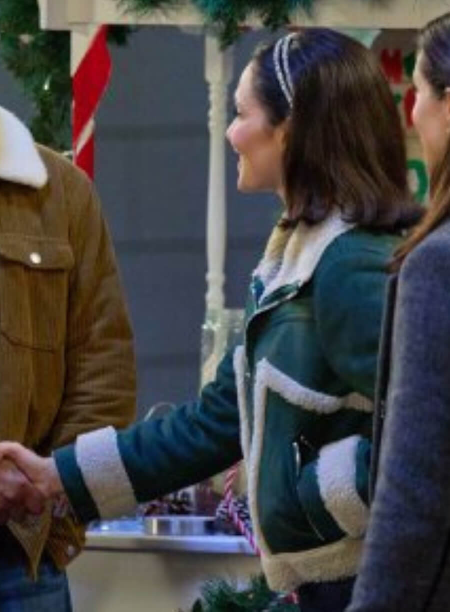 Harpoon Michelle Inspired Green Leather Jacket - Trading Up Christmas 2024 Style