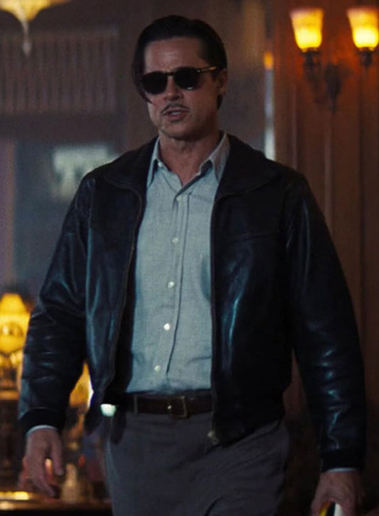Harpoon Jack Conrad Inspired Black Leather Jacket - Babylon Style
