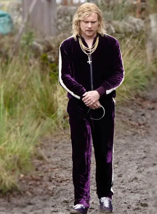 Harpoon Jimmy Crystal Inspired Purple Leather Jacket - 28 Years Later The Bone Temple Style