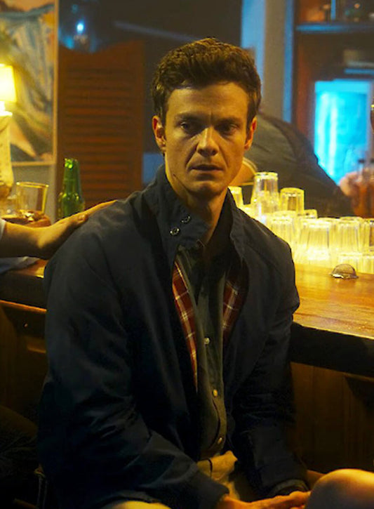 Harpoon Nate Inspired Black Leather Jacket - Novocaine 2025 Style