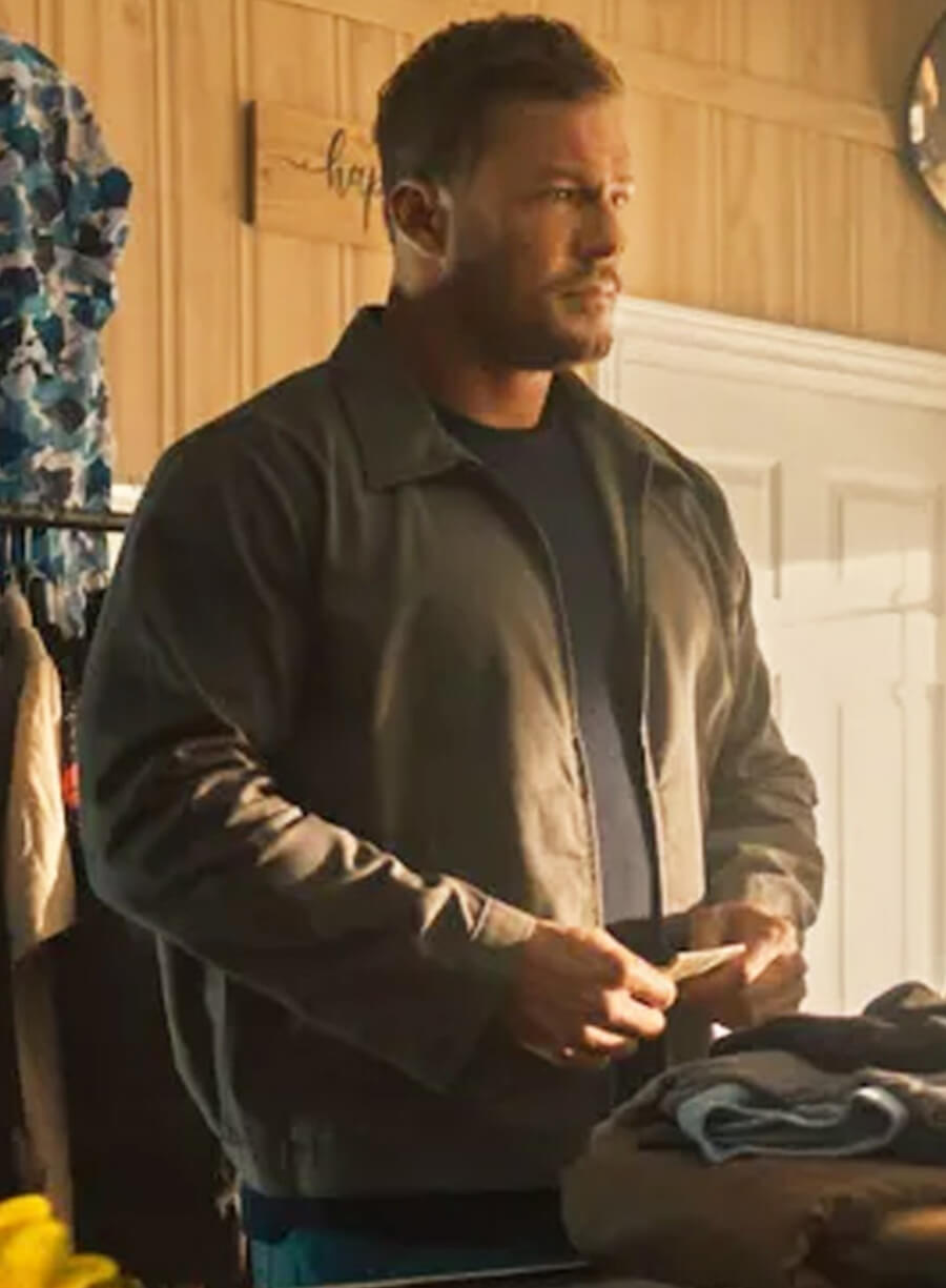 Harpoon Jack Reacher Inspired Grey Cotton Jacket - Reacher S02 Style