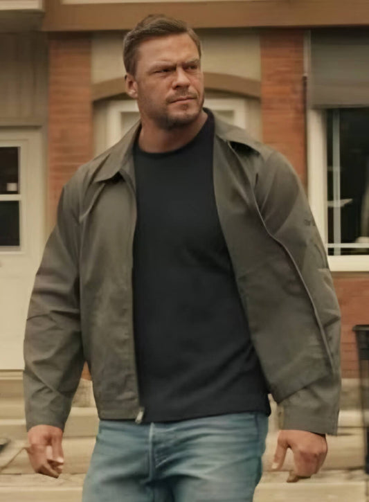 Harpoon Jack Reacher Inspired Grey Cotton Jacket - Reacher S02 Style