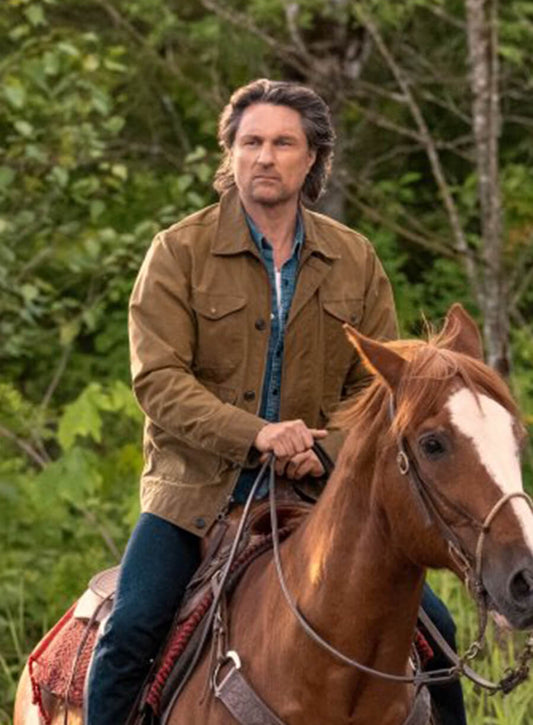 Harpoon Jack Sheridan Inspired Brown Leather Jacket - Virgin River Season 6 Style