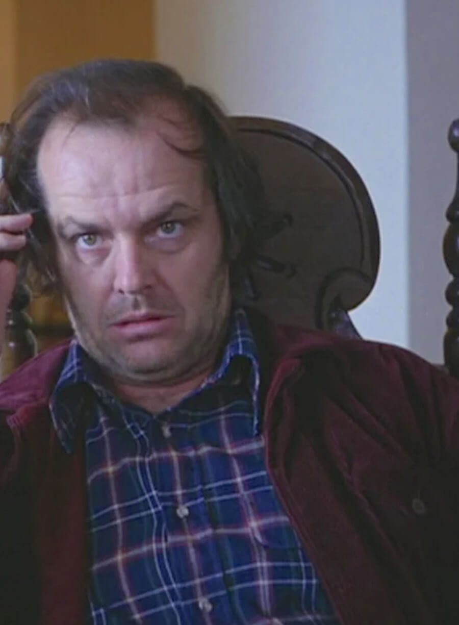 Harpoon Jack Torrance The Shinning Corduroy Inspired Red Corduroy Fabric Leather Jacket