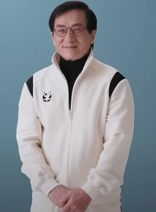 Harpoon Mr. Han Inspired White Leather Jacket - Karate Kid Legends 2025 Style