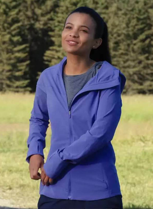 Harpoon Jackie Howard Inspired Purple Hooded Jacket - My Life with the Walter Style
