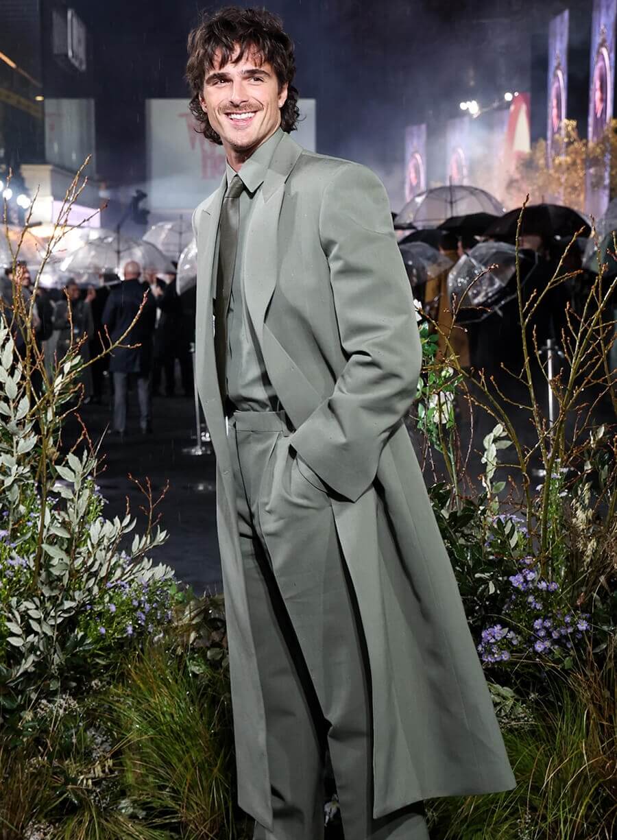 Harpoon Randy Watson Inspired Grey Suiting Fabric Coat - Wuthering Heights 2026 Style