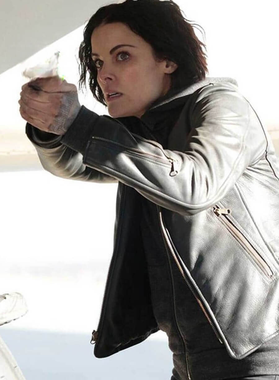 Harpoon Jane Doe Inspired Black Real Leather Leather Jacket - Blindspot Tv Series Style