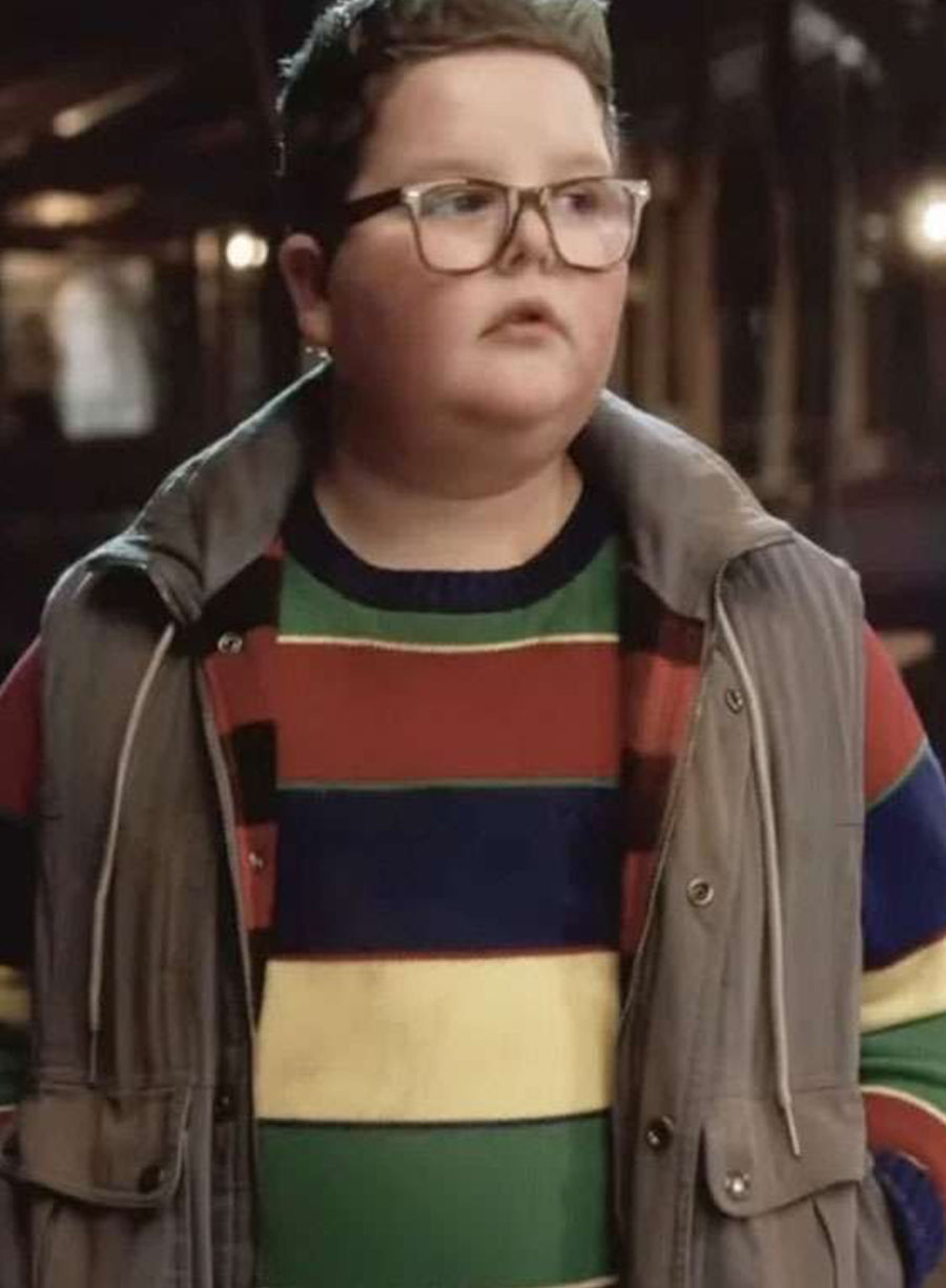 Harpoon Derek Turnbow Inspired Grey Leather Jacket - Stranger Things Style